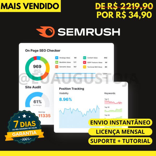 Semrush premium - Acesso Mensal